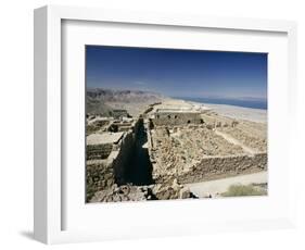 View North to Ruins of Northern Palace from Store Rooms Lookout, Masada National Park, Dead Sea-Julian Pottage-Framed Photographic Print