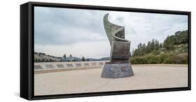 View of 9/11 Living Memorial Plaza, Arazim Valley, Ramot, Jerusalem, Israel-null-Framed Stretched Canvas