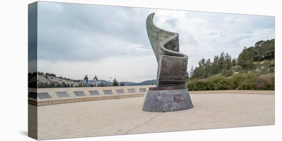 View of 9/11 Living Memorial Plaza, Arazim Valley, Ramot, Jerusalem, Israel-null-Stretched Canvas