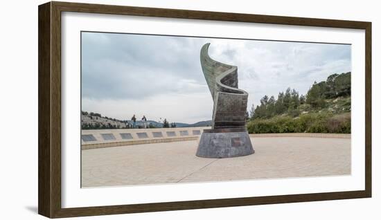 View of 9/11 Living Memorial Plaza, Arazim Valley, Ramot, Jerusalem, Israel-null-Framed Photographic Print