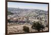 View of a Arab-Israeli neighbourhood, including shops and a mosque, on the outskirts of Jerusalem,-Alexandre Rotenberg-Framed Photographic Print