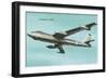 View of a B47 Jet Bomber in Flight-Lantern Press-Framed Art Print