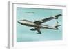 View of a B47 Jet Bomber in Flight-Lantern Press-Framed Art Print