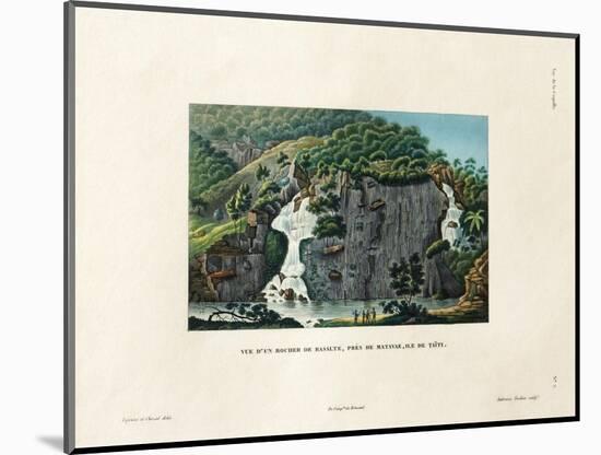 View of a Basalt Rock-Ambroise Tardieu-Mounted Giclee Print