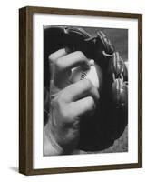 View of a Basball and Mitt-Hank Walker-Framed Photographic Print