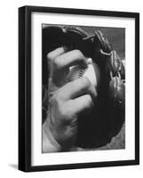 View of a Basball and Mitt-Hank Walker-Framed Photographic Print