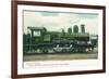 View of a Belgian Express Engine-Lantern Press-Framed Premium Giclee Print