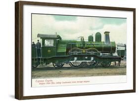 View of a Belgian Express Engine-Lantern Press-Framed Art Print