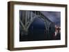 View of a bridge, Newport, Lincoln County, Oregon, USA-Panoramic Images-Framed Photographic Print