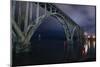 View of a bridge, Newport, Lincoln County, Oregon, USA-Panoramic Images-Mounted Photographic Print
