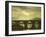 View of a Bridge of the Seine in Paris by Moonlight-Antonie Waldorp-Framed Art Print