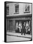 View of a Butcher's Shop in Ennis-Hans Wild-Framed Stretched Canvas