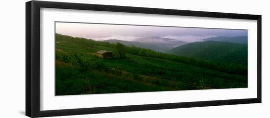 View of a Cabin on a Mountain, Buffalo River, Ozark National Forest, Ozark Mountains, Arkansas, USA-null-Framed Photographic Print