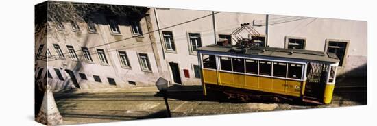 View of a Cable Car, Elevador Da Gloria, Lisbon, Portugal-null-Stretched Canvas