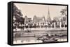 View of a Canal in Bangkok, C.1890-Robert Lenz-Framed Stretched Canvas