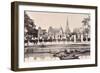View of a Canal in Bangkok, C.1890-Robert Lenz-Framed Premium Photographic Print