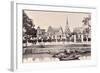 View of a Canal in Bangkok, C.1890-Robert Lenz-Framed Photographic Print