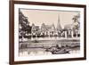 View of a Canal in Bangkok, C.1890-Robert Lenz-Framed Photographic Print