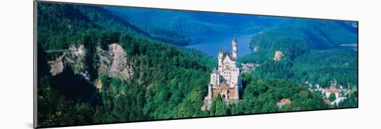 View of a Castle, Neuschwanstein Castle, Bavaria, Germany-null-Mounted Photographic Print