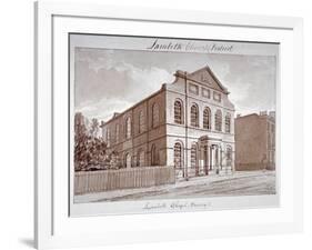 View of a Chapel on York Road, Lambeth, London, 1828-John Buckler-Framed Giclee Print