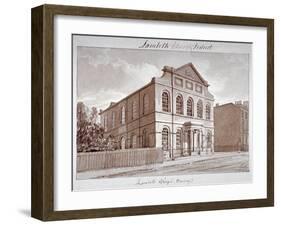 View of a Chapel on York Road, Lambeth, London, 1828-John Buckler-Framed Giclee Print