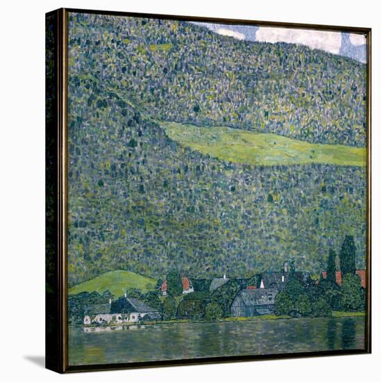 View of a Chateau Unterach on Lake Attersee, 1915 (Oil on Canvas)-Gustav Klimt-Stretched Canvas