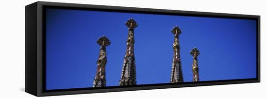 View of a Church, Sagrada Familia, Barcelona, Catalonia, Spain-null-Framed Stretched Canvas