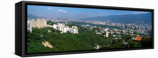 View of a City, Caracas, Venezuela-null-Framed Stretched Canvas