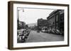 View of a City Street Scene - Lewiston, ID-Lantern Press-Framed Art Print