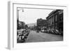 View of a City Street Scene - Lewiston, ID-Lantern Press-Framed Art Print