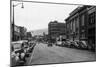 View of a City Street Scene - Lewiston, ID-Lantern Press-Mounted Art Print