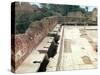 View of a Communal Lavatory, Possibly Part of the Hadrianic Bath Complex, circa 127 AD-null-Stretched Canvas