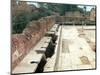 View of a Communal Lavatory, Possibly Part of the Hadrianic Bath Complex, circa 127 AD-null-Mounted Giclee Print