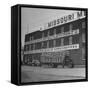 View of a Corn Cob Pipe Factory-Wallace Kirkland-Framed Stretched Canvas