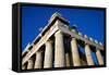 View of a Corner of the Parthenon, 5Th Century BC (Photography)-Greek school-Framed Stretched Canvas