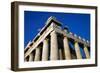 View of a Corner of the Parthenon, 5Th Century BC (Photography)-Greek school-Framed Giclee Print