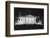 View of a Dimmed White House Building-null-Framed Photographic Print