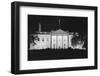 View of a Dimmed White House Building-null-Framed Photographic Print