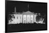 View of a Dimmed White House Building-null-Framed Photographic Print