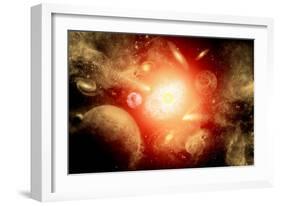 View of a Distant Part of the Galaxy-null-Framed Art Print