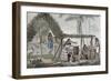 View of a Distillery on the Island of Guam, from 'Voyage Autour Du Monde Sur Les Corvettes De…-Alphonse Pellion-Framed Giclee Print