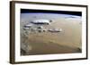 View of a Dust Storm That Stretches across the Sand Seas of the Sahara Desert-null-Framed Photographic Print