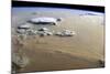 View of a Dust Storm That Stretches across the Sand Seas of the Sahara Desert-null-Mounted Photographic Print