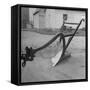 View of a Farmer's Plow-Wallace Kirkland-Framed Stretched Canvas