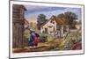 View of a Farmyard in Hendon, in the London Borough of Barnet, C1795-null-Mounted Giclee Print