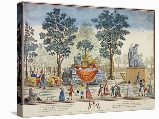 View of a Float Used During the Festival of the Supreme Being in 1794-null-Stretched Canvas