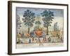 View of a Float Used During the Festival of the Supreme Being in 1794-null-Framed Giclee Print