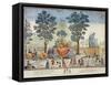 View of a Float Used During the Festival of the Supreme Being in 1794-null-Framed Stretched Canvas
