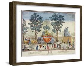 View of a Float Used During the Festival of the Supreme Being in 1794-null-Framed Giclee Print