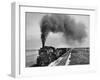 View of a Freight Train Crossing an Open Prairie-Thomas D^ Mcavoy-Framed Photographic Print